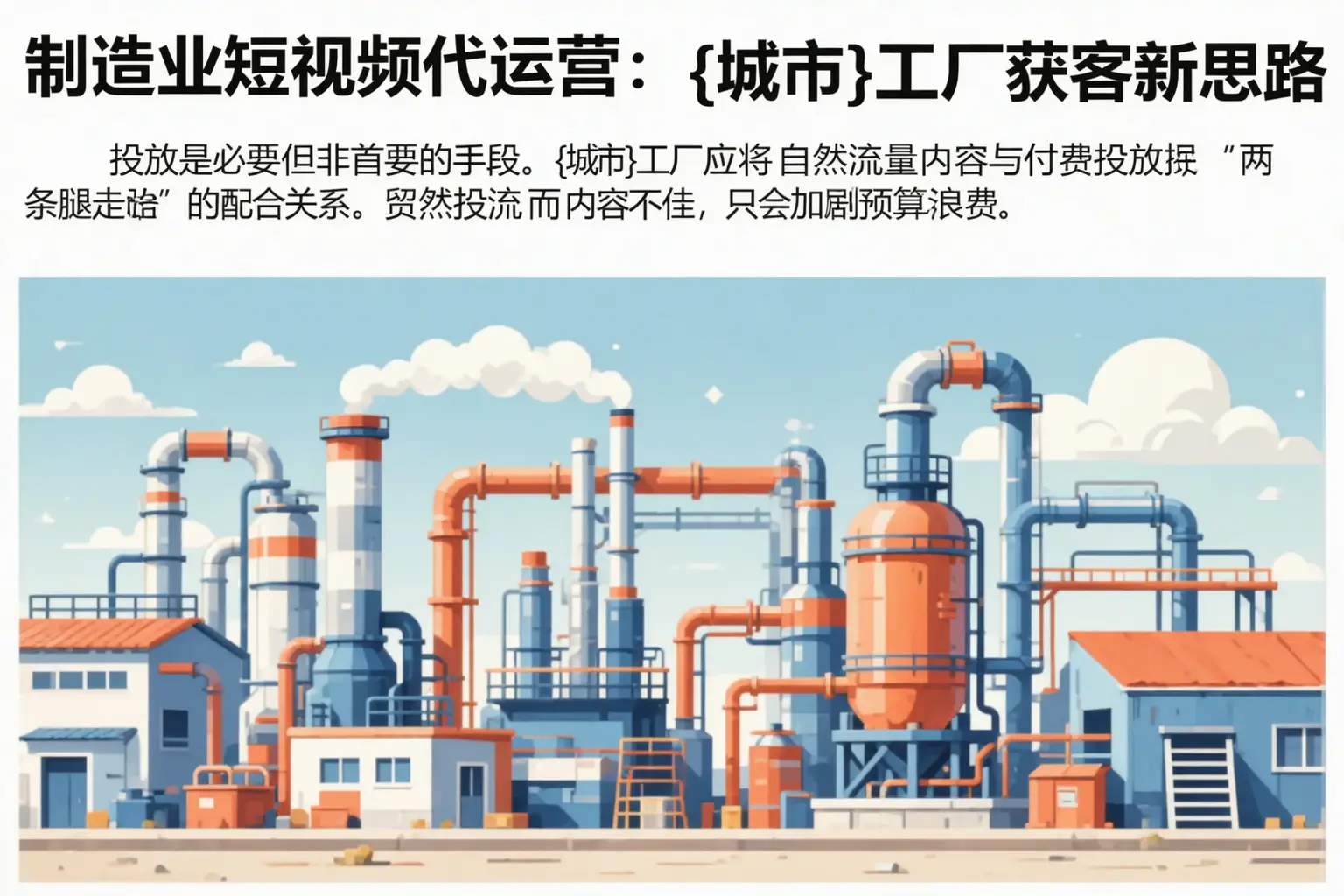 制造业短视频代运营:扎鲁特旗工厂获客新思路